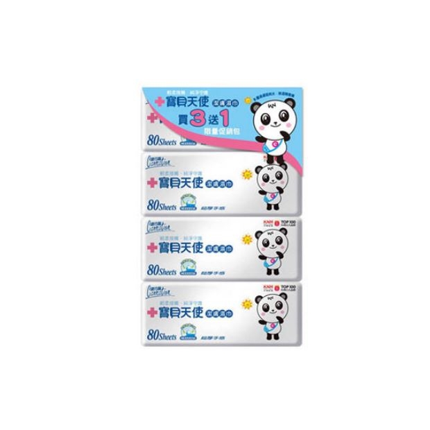 康乃馨 寶貝天使潔膚濕巾 80片補充包.JPG